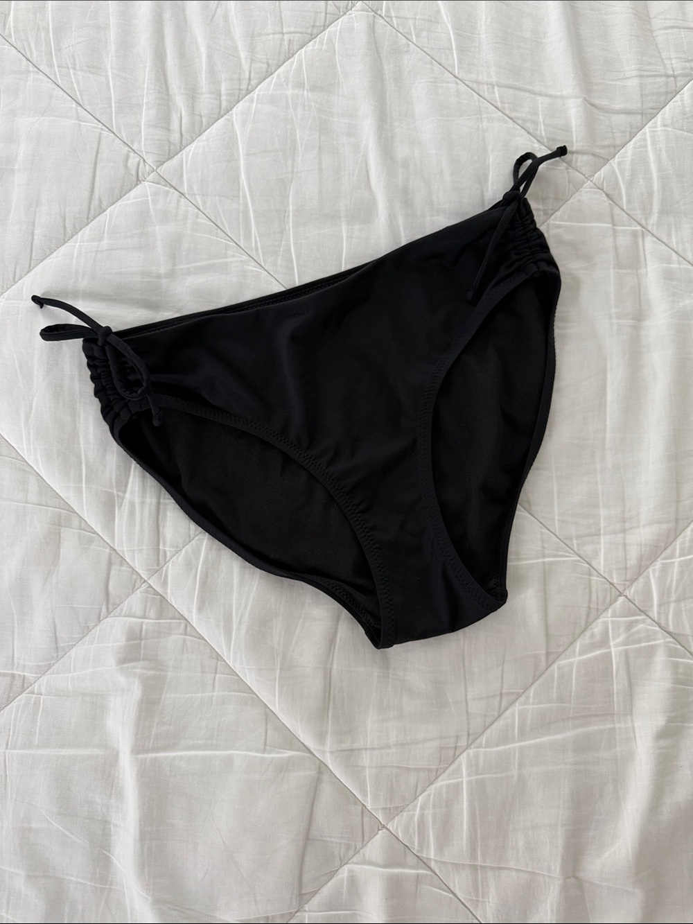 Athleta Side Tie Swim Bottoms- Blk XS